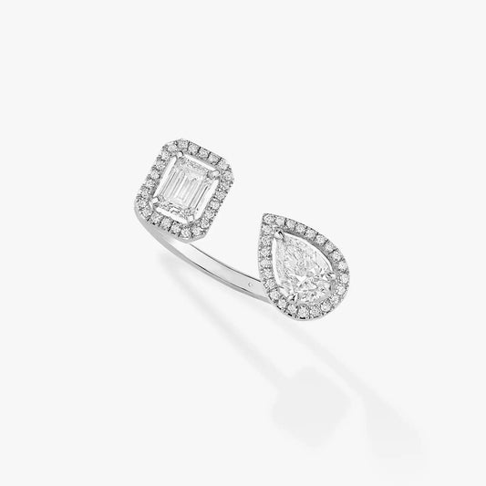 [⭐Haelin Jewelry]MY TWIN TOI & MOI SILVER DIAMOND RING