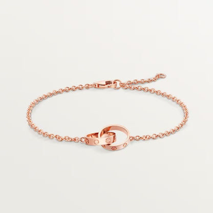 [⭐Haelin Jewelry]LOVE BRACELET DOUBLE RING