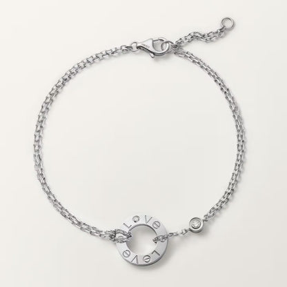 [⭐Haelin Jewelry]LOVE BRACELET 2 DIAMOND