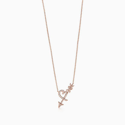 [Haelin Jewelry]COLGANTE HEART & ARROW NECKLACE