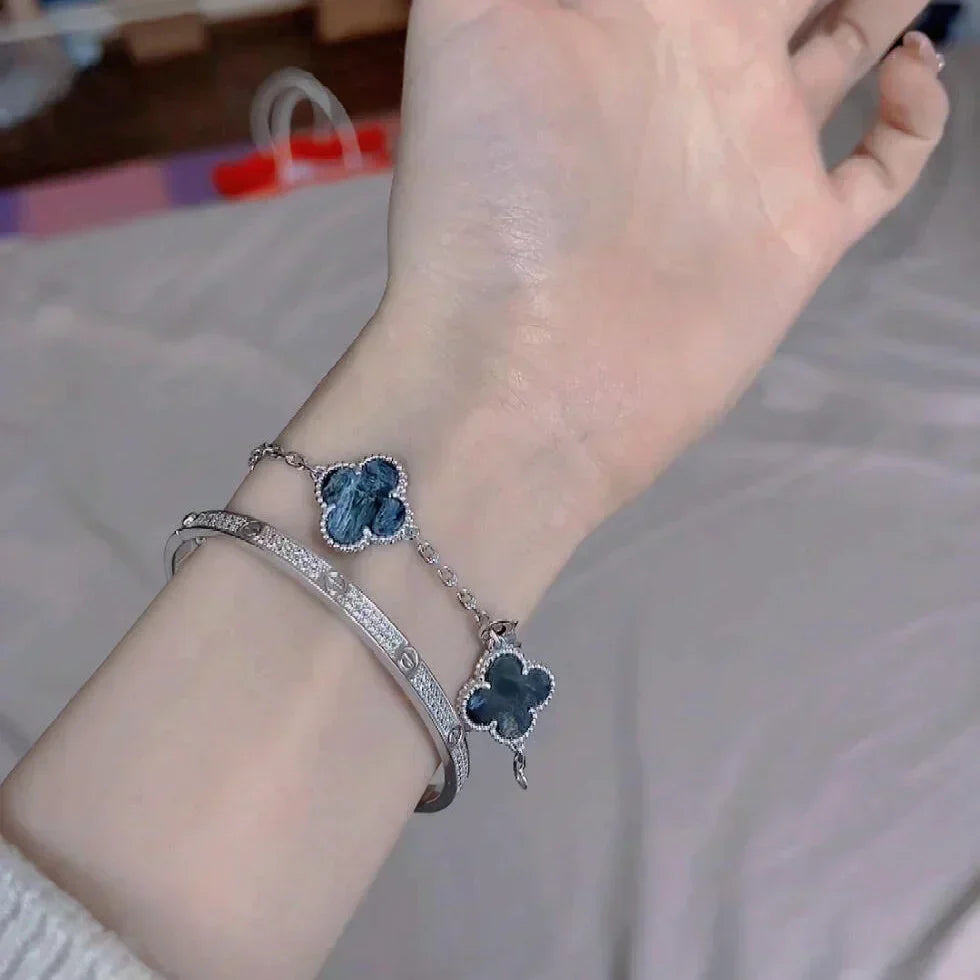 [⭐Haelin Jewelry]CLOVER 5 MOTIF PIETERSITE BRACELET COLLECTION