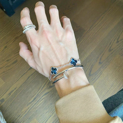 [⭐Haelin Jewelry]CLOVER 5 MOTIF PIETERSITE BRACELET COLLECTION