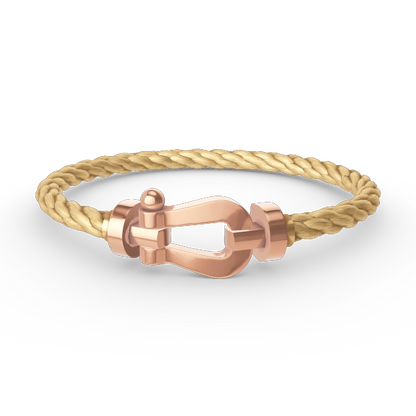 [⭐Haelin Jewelry]FORCE LARGE HORSESHOE NO DIAMOND BRACELET ROSE GOLD