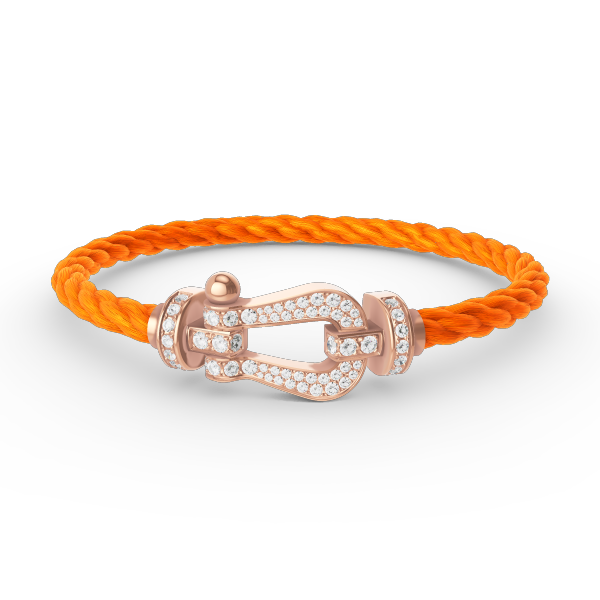 [⭐Haelin Jewelry]FORCE LARGE HORSESHOE FULL DIAMOND BRACELET ROSE GOLD