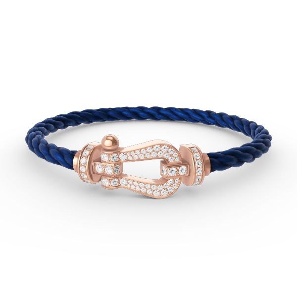 [⭐Haelin Jewelry]FORCE LARGE HORSESHOE FULL DIAMOND BRACELET ROSE GOLD