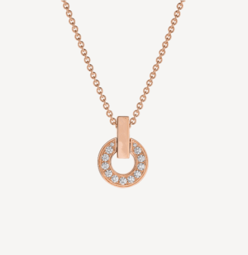 [⭐Haelin Jewelry]GARI NECKLACE PINK GOLD DIAMOND