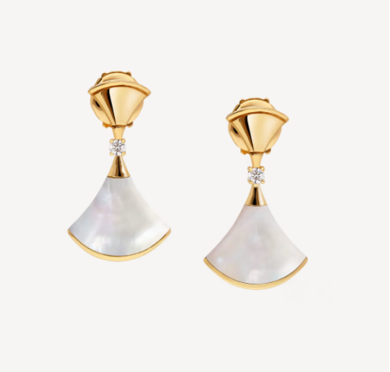 [⭐Haelin Jewelry]DREAM MOP 1 DIAMOND EARRINGS