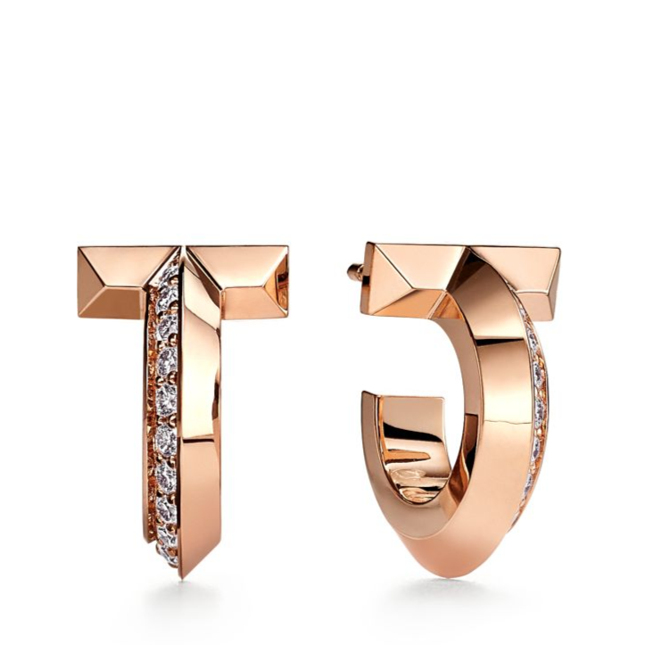 [Haelin Jewelry]T1 HOOP DIAMOND EARRINGS