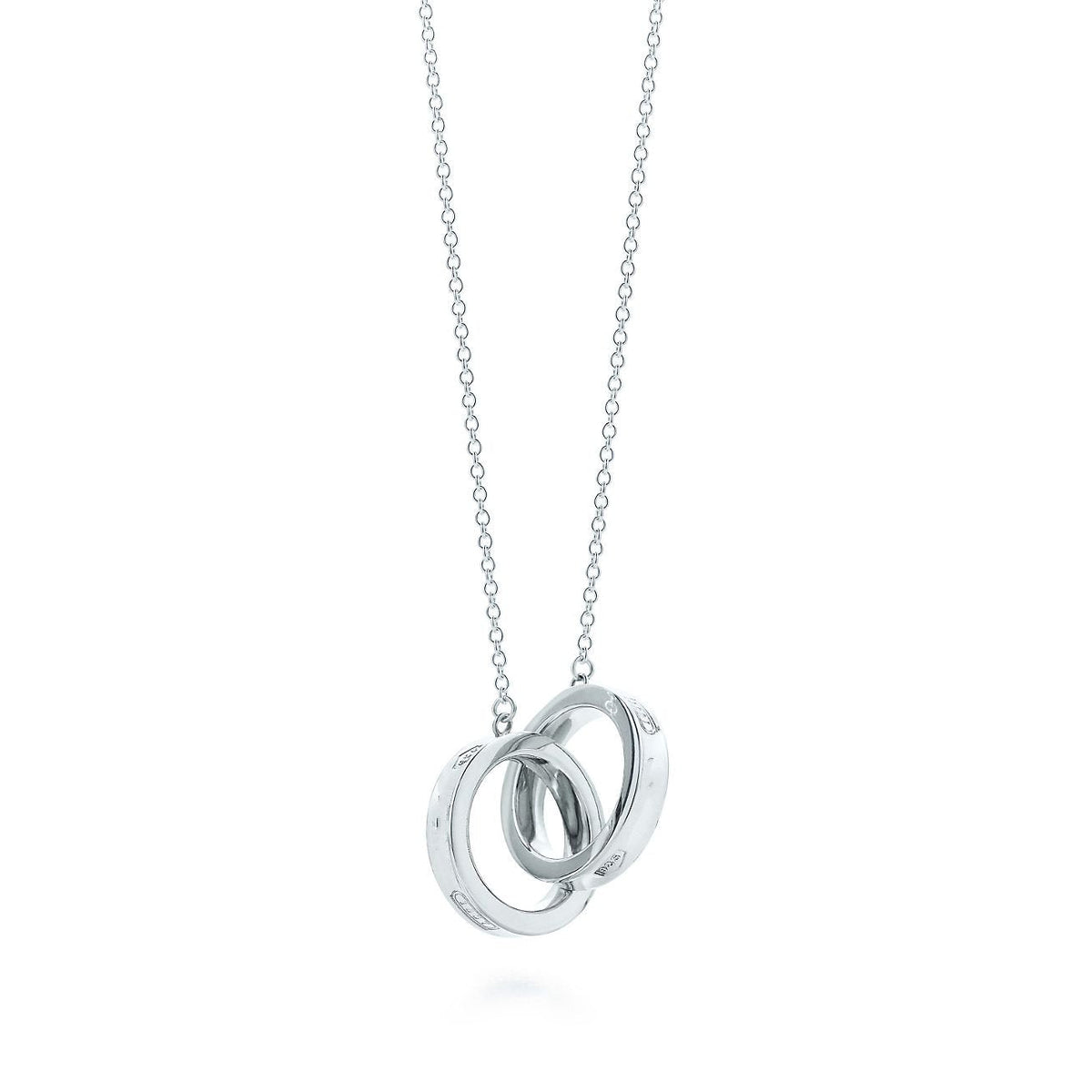 [Haelin Jewelry]INTERLOCKING CIRCLES PENDANT SILVER SMALL NECKLACE