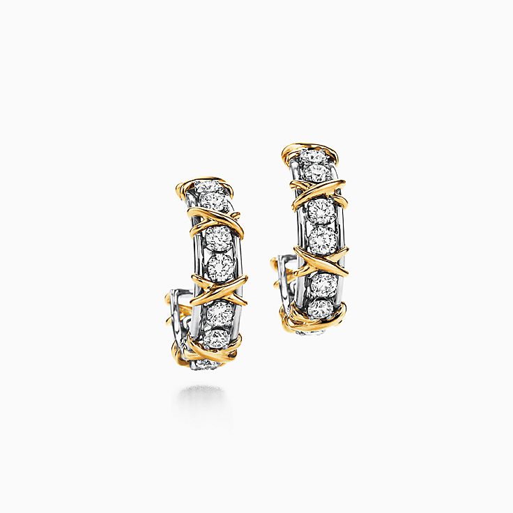 [Haelin Jewelry]SCHLUMBERGER GOLD DIAMOND EARRINGS