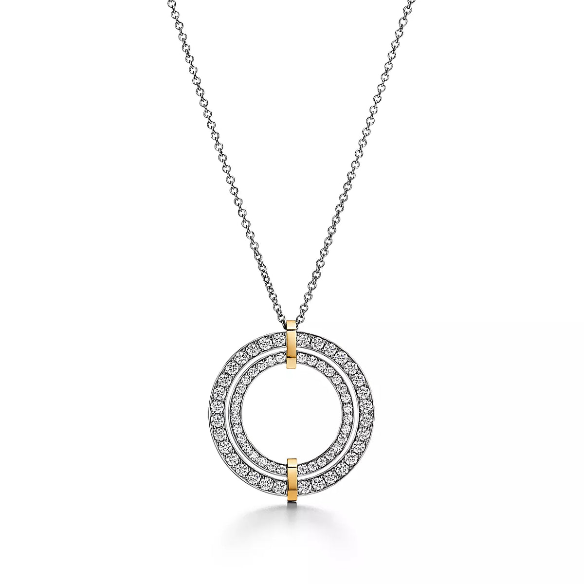 [Haelin Jewelry]EDGE DIAMOND GOLD SILVER NECKLACE