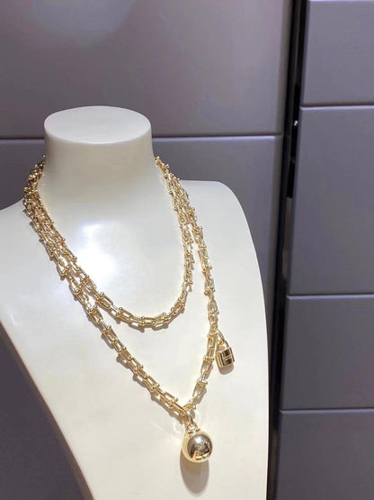 [Haelin Jewelry]HARDWEAR WRAP NECKLACE