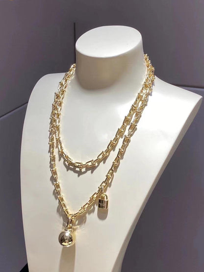 [Haelin Jewelry]HARDWEAR WRAP NECKLACE