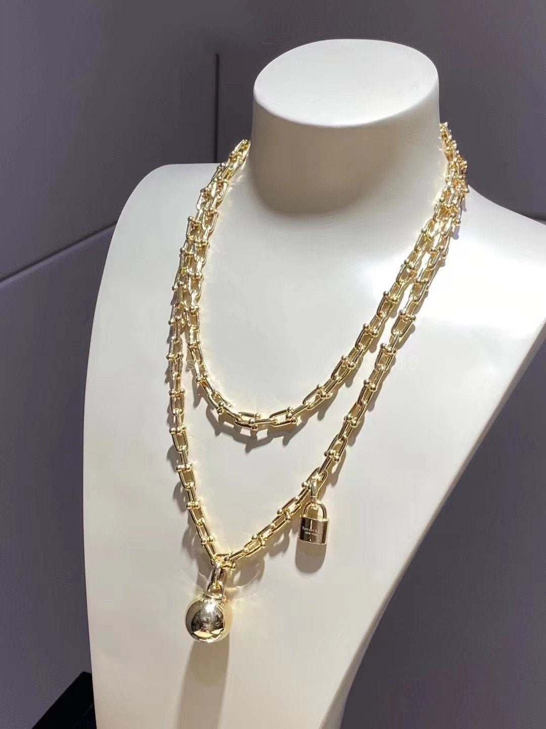 [Haelin Jewelry]HARDWEAR WRAP NECKLACE