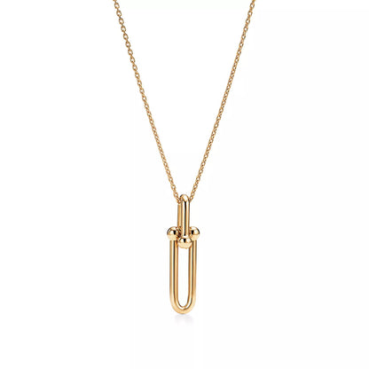 [Haelin Jewelry]HARDWEAR GOLD DROP PEDANT NECKLACE