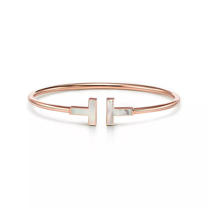 [Haelin Jewelry]T BRACELET 1.8MM TURQUOISE PINK GOLD