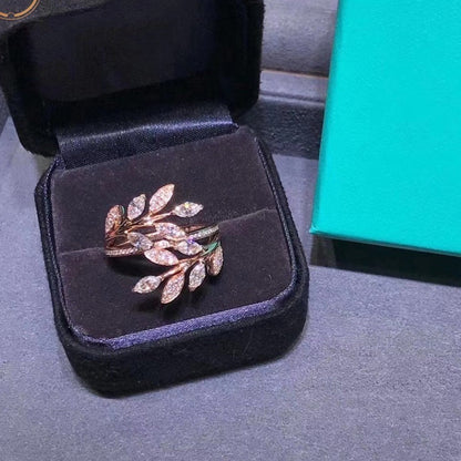 [Haelin Jewelry]VICTORIA DIAMOND VINE BYPASS RING PINK GOLD