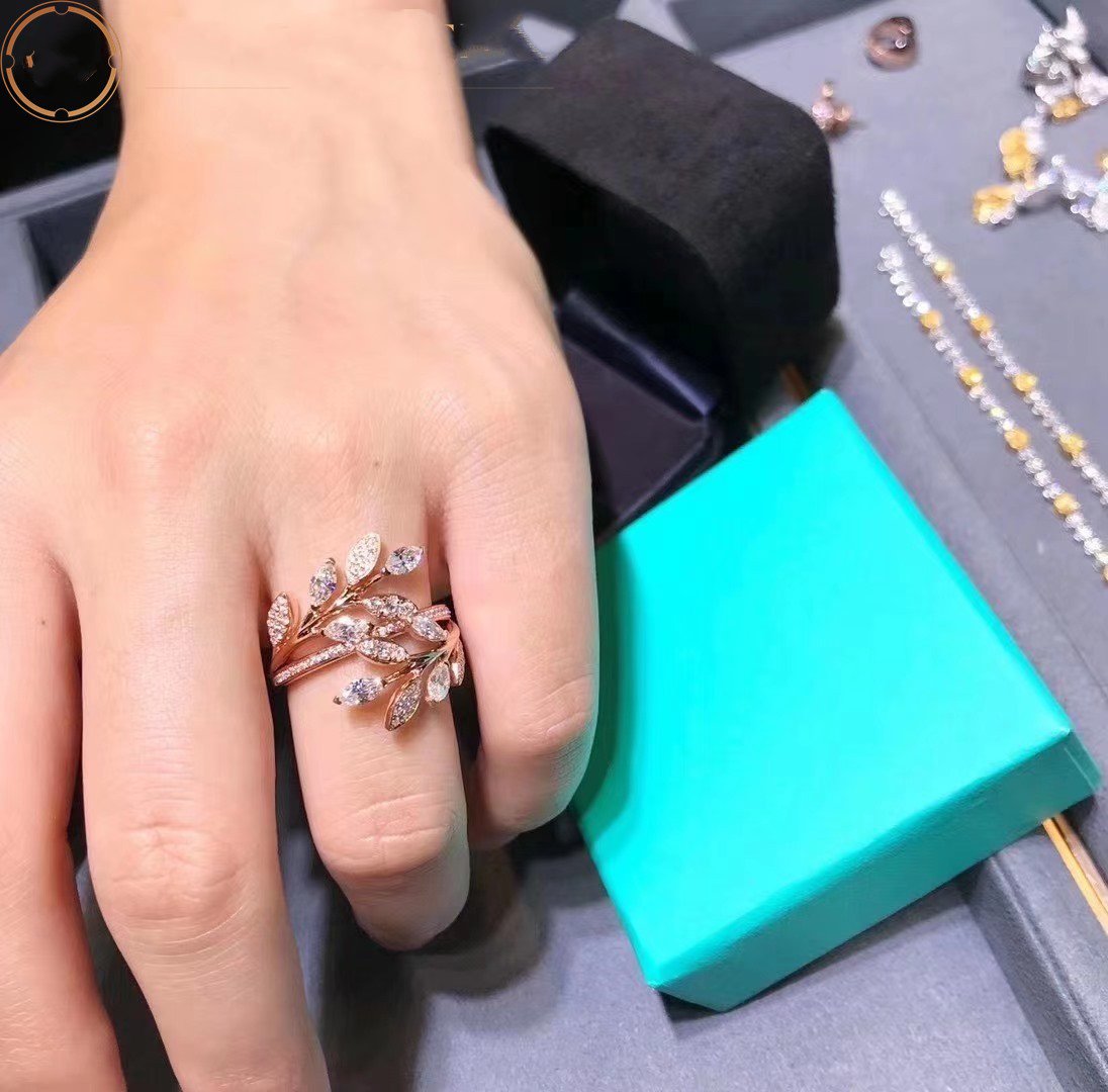 [Haelin Jewelry]VICTORIA DIAMOND VINE BYPASS RING PINK GOLD