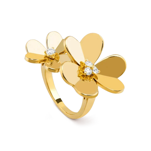[⭐Haelin Jewelry]CLOVER COMOS GOLD DIAMOND RING