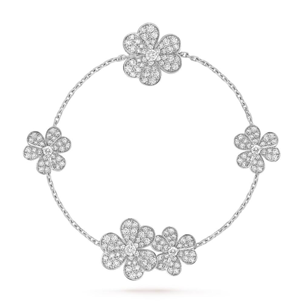 [⭐Haelin Jewelry]FRIVOLE SILVER 5 FLOWERS BRACELET