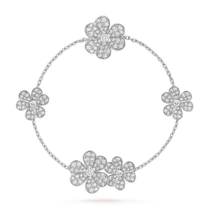 [⭐Haelin Jewelry]FRIVOLE SILVER 5 FLOWERS BRACELET