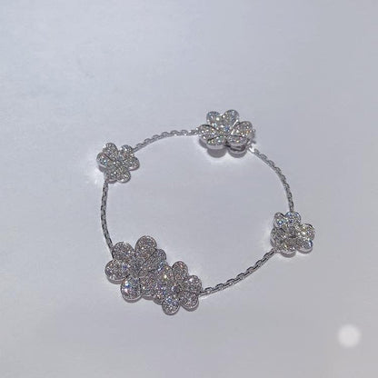 [⭐Haelin Jewelry]FRIVOLE SILVER 5 FLOWERS BRACELET