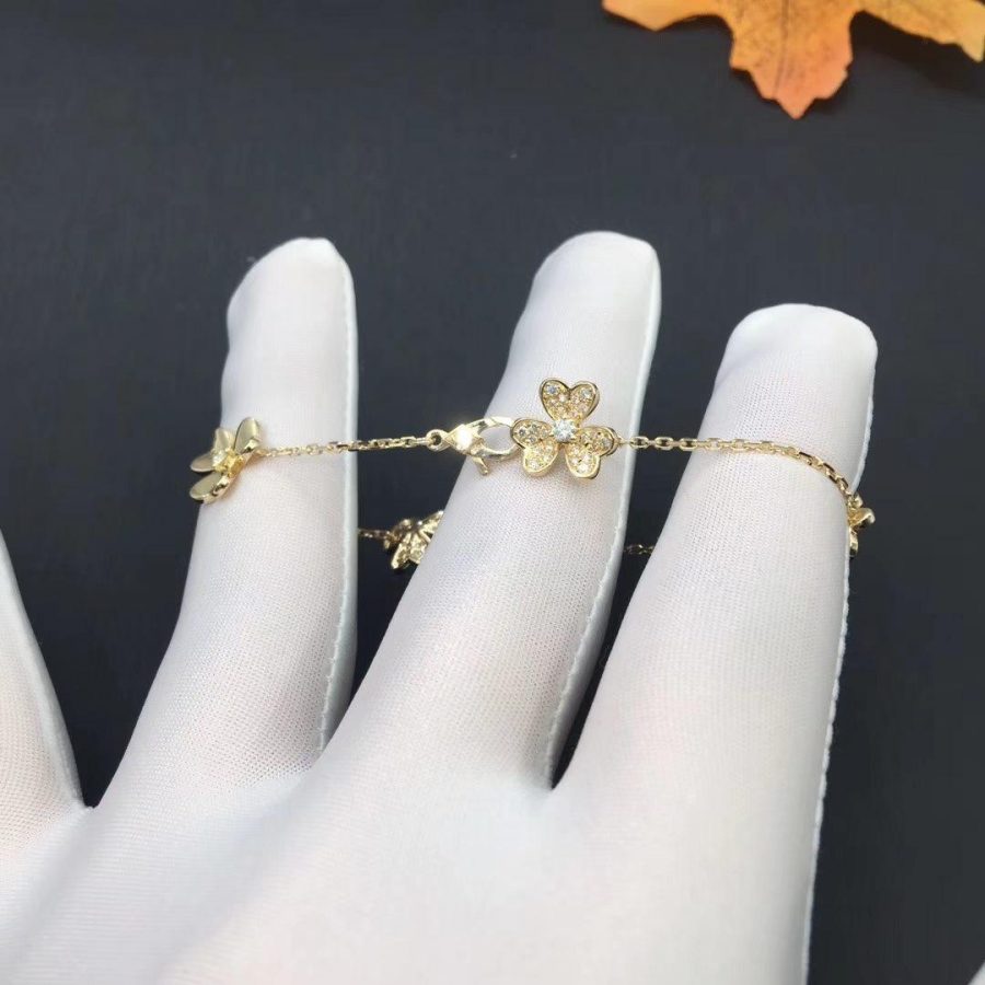 [⭐Haelin Jewelry]FRIVOLE GOLD 5 FLOWERS BRACELET