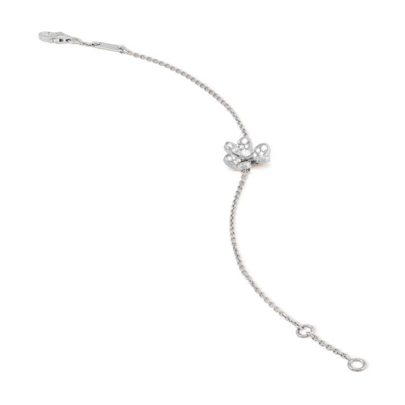 [⭐Haelin Jewelry]FRIVOLE SILVER FLOWER DIAMOND BRACELET