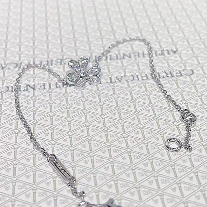 [⭐Haelin Jewelry]FRIVOLE SILVER FLOWER DIAMOND BRACELET
