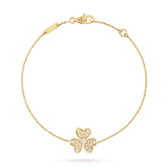 [⭐Haelin Jewelry]FRIVOLE GOLD FLOWER DIAMOND BRACELET