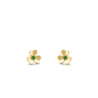 [⭐Haelin Jewelry]FRIVOLE  FLOWER MALACHITE EARRINGS