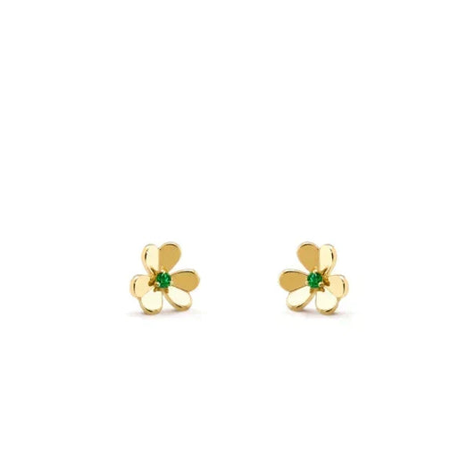 [⭐Haelin Jewelry]FRIVOLE  FLOWER MALACHITE EARRINGS