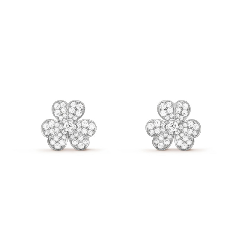 [⭐Haelin Jewelry]FRIVOLE SILVER FLOWER DIAMOND EARRINGS