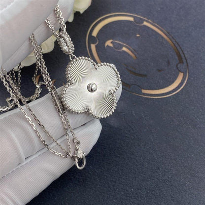 [⭐Haelin Jewelry]CLOVER 25MM SILVER BIG CLOVER NECKLACE