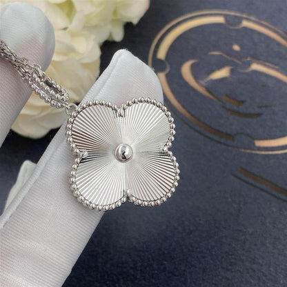 [⭐Haelin Jewelry]CLOVER 25MM SILVER BIG CLOVER NECKLACE