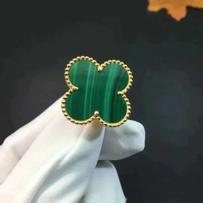 [⭐Haelin Jewelry]CLOVER MALACHITE RING