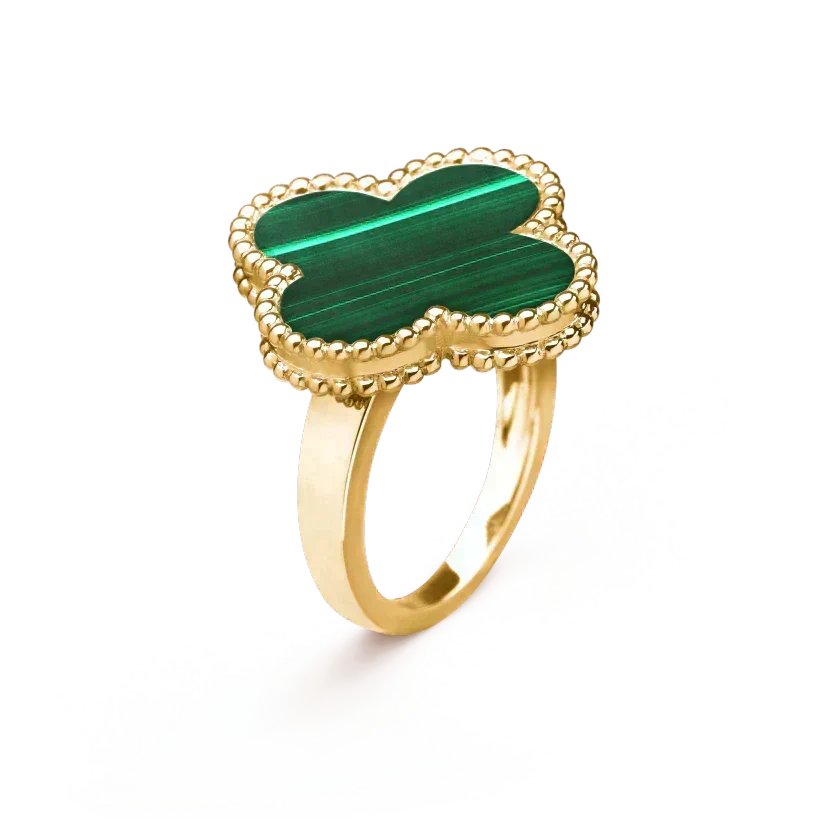 [⭐Haelin Jewelry]CLOVER MALACHITE RING