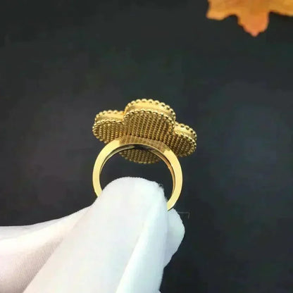[⭐Haelin Jewelry]CLOVER MALACHITE RING