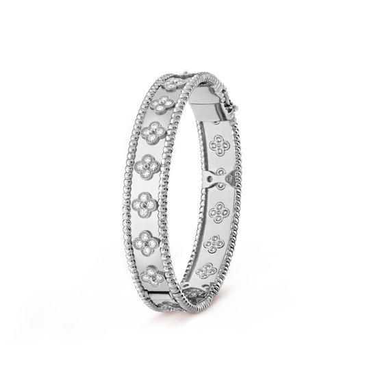 [⭐Haelin Jewelry]CLOVER BRACELET 8MM DIAMONDS