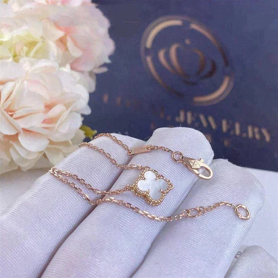 [⭐Haelin Jewelry]CLOVER WHITE MOP SINGLE FLOWER BRACELET