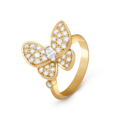 [⭐Haelin Jewelry]BUTTERFLY DIAMOND RING