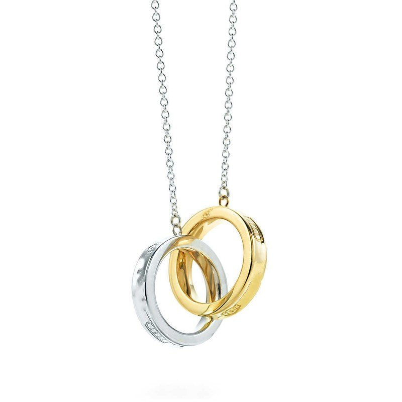 [Haelin Jewelry]INTERLOCKING CIRCLES PENDANT SMALL NECKLACE