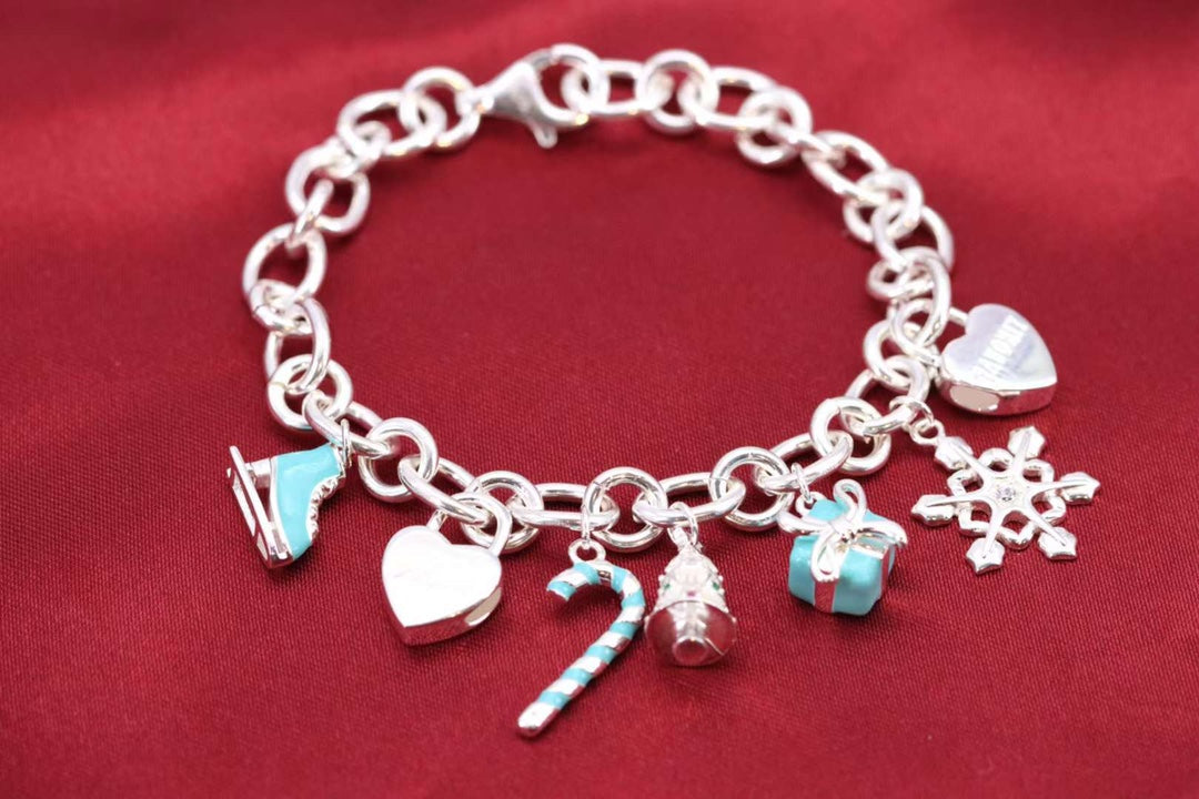 [Haelin Jewelry]CHRISTMAS SILVER BRACELET