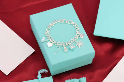 [Haelin Jewelry]CHRISTMAS SILVER BRACELET