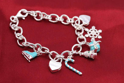 [Haelin Jewelry]CHRISTMAS SILVER BRACELET