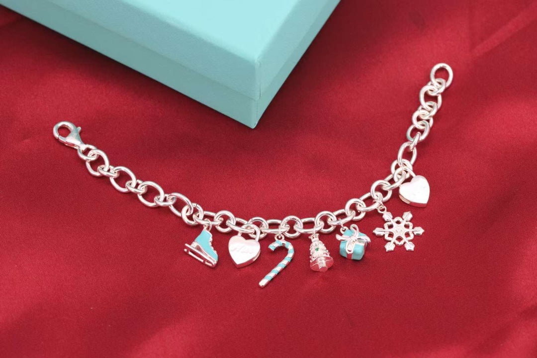 [Haelin Jewelry]CHRISTMAS SILVER BRACELET