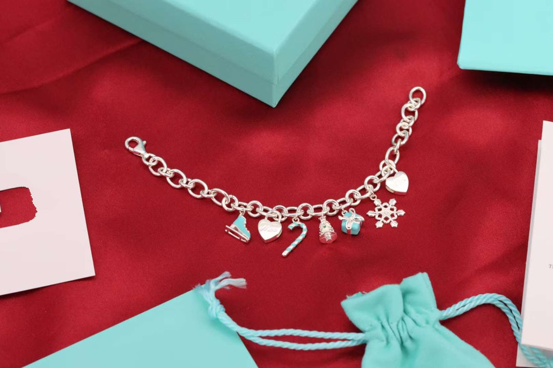 [Haelin Jewelry]CHRISTMAS SILVER BRACELET