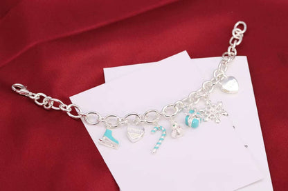 [Haelin Jewelry]CHRISTMAS SILVER BRACELET
