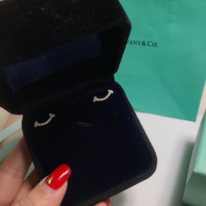 [Haelin Jewelry]SMILE DIAMOND EARRINGS