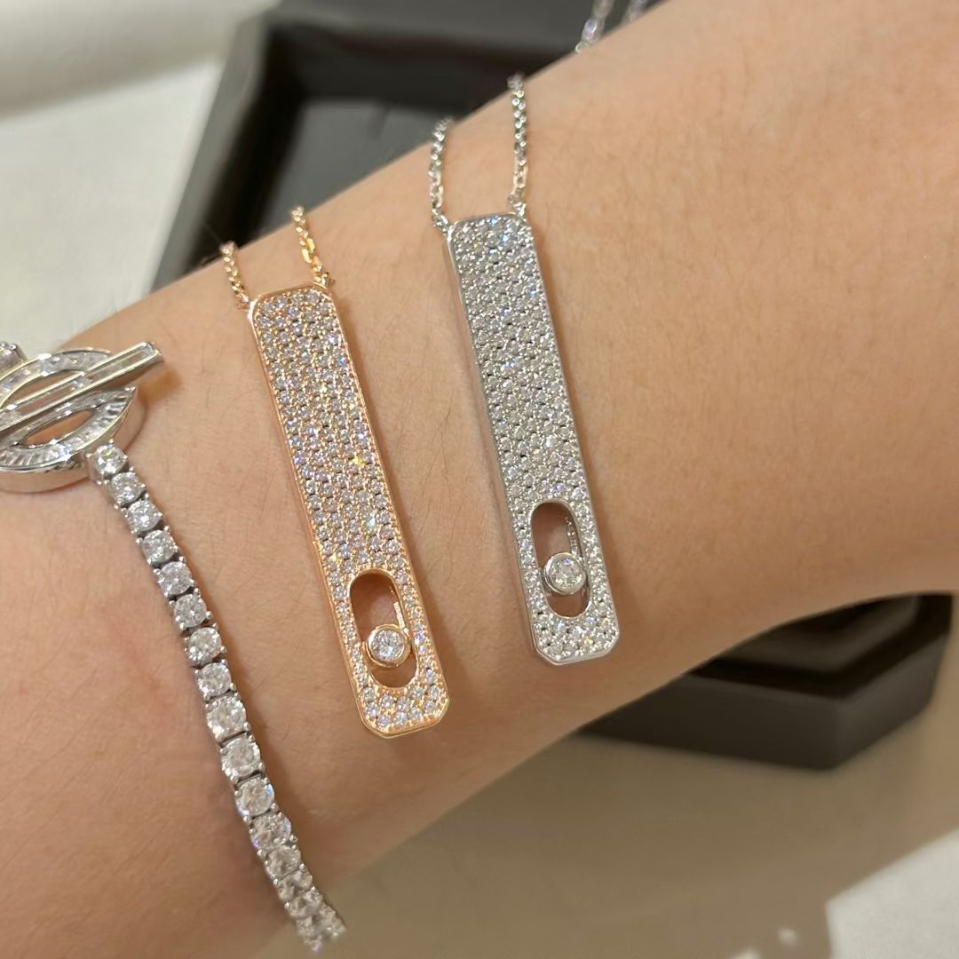 [⭐Haelin Jewelry]MY FIRST DIAMOND PAVED NECKLACE